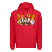 Red Honey Gnome Premium Hoodie - CowhideDigitalArt