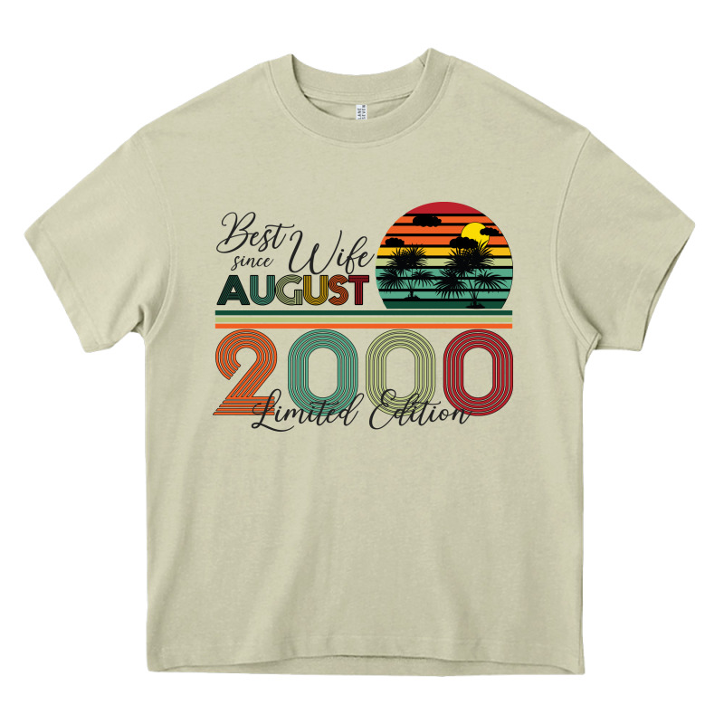 Best Wife Since August 2000 Limited Edition Heavy Core Tee by Bettercallsaul | Teevron