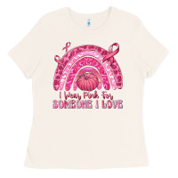 Bone i wear pink for someone i love Ladies Tee - texasbilliewilder