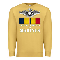 Antique Gold Eagle FMF Corpsman 8404 T Back Design Premium Sweatshirt - longCreatives