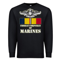 Black Eagle FMF Corpsman 8404 T Back Design Premium Sweatshirt - longCreatives