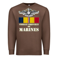 Chestnut Eagle FMF Corpsman 8404 T Back Design Premium Sweatshirt - longCreatives