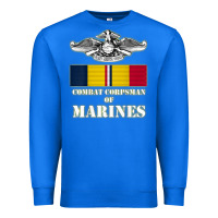 True Royal Eagle FMF Corpsman 8404 T Back Design Premium Sweatshirt - longCreatives