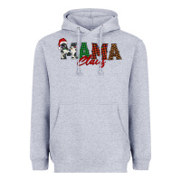 Heather Grey mama claus Heavyweight Hoodie - BarkalooDesign