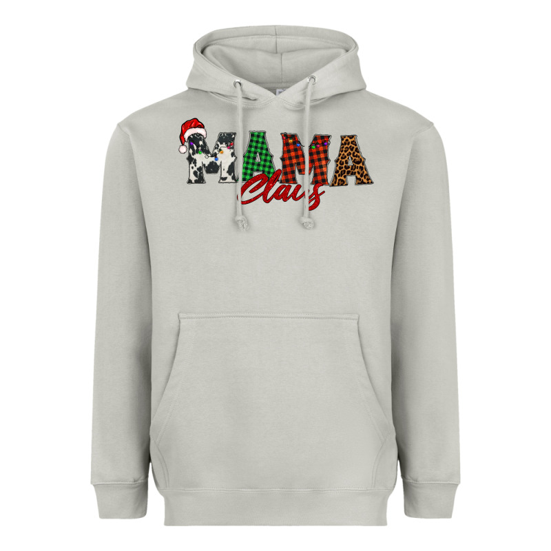 Mama Claus Heavyweight Hoodie by BarkalooDesign | Teevron