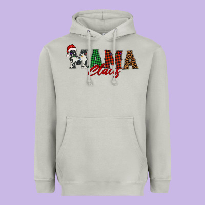 Mama Claus Heavyweight Hoodie Designed By Barkaloodesign