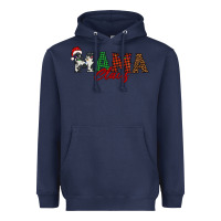 Navy mama claus Heavyweight Hoodie - BarkalooDesign