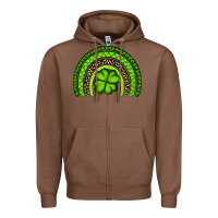 Chestnut St. Patrick's Day Shamrock Rainbow Zipper Hoodie - Artiststas