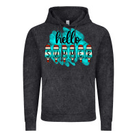 Hello Summer Serape Turquoise Vintage Hoodie | Teevron