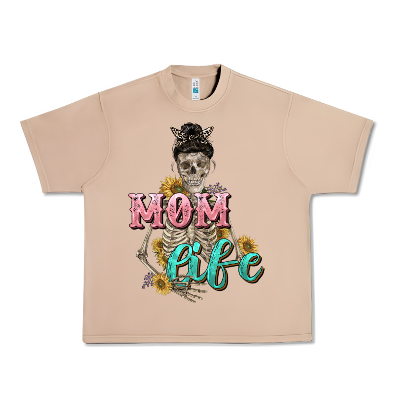 Mom Life With Skull Mother's Day Urban Heavy Tee by CowGirlArtShop | Teevron