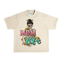 Sandshell Mom life with skull Mother's Day Urban Heavy Tee - CowGirlArtShop
