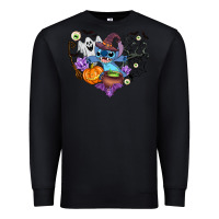 Black stitch heart halloween Premium Sweatshirt - AdoDesignShop