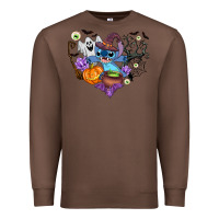 Chestnut stitch heart halloween Premium Sweatshirt - AdoDesignShop