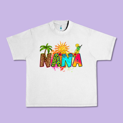 Summer Nana Urban Heavy Tee Designed By Ranaportraitstore