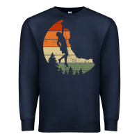 Navy Retro Rock Climbing Vintage Climber Premium Sweatshirt - longCreatives