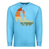 Ocean Blue Retro Rock Climbing Vintage Climber Premium Sweatshirt - longCreatives