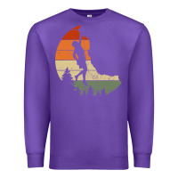 Purple Retro Rock Climbing Vintage Climber Premium Sweatshirt - longCreatives