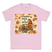 Bubblegum Pink pumpkin kisses and harvest wishes Classic Tee - TumblerDesignByShophia