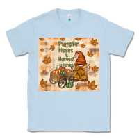 Dusty Blue pumpkin kisses and harvest wishes Classic Tee - TumblerDesignByShophia