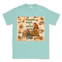 Seafoam pumpkin kisses and harvest wishes Classic Tee - TumblerDesignByShophia
