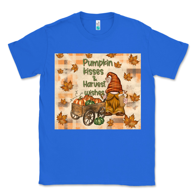 Pumpkin Kisses And Harvest Wishes Classic Tee by TumblerDesignByShophia | Teevron