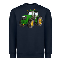 Navy western farm tractor Heavyweight Sweatshirt - Artiststas