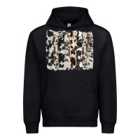 Black cowhide brushstroke Urban Hoodie - AdoDesignShop