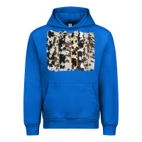 Cobalt cowhide brushstroke Urban Hoodie - AdoDesignShop