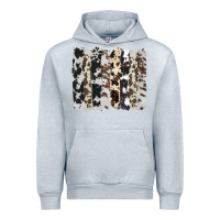 Heather Grey cowhide brushstroke Urban Hoodie - AdoDesignShop