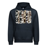 Navy cowhide brushstroke Urban Hoodie - AdoDesignShop