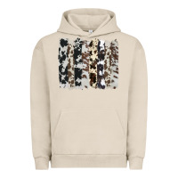 Pigment French Oak cowhide brushstroke Urban Hoodie - AdoDesignShop
