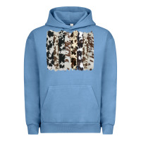Pigment Pebble Blue cowhide brushstroke Urban Hoodie - AdoDesignShop