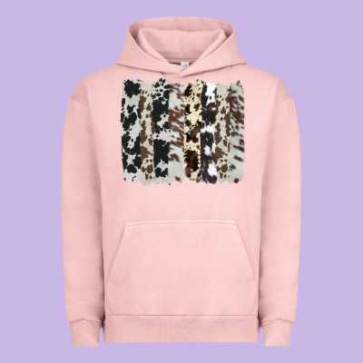 Cowhide Brushstroke Urban Hoodie Designed By Adodesignshop