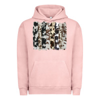Pigment Salmon cowhide brushstroke Urban Hoodie - AdoDesignShop