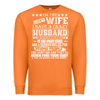Carrot i am a lucky wife i have a crazy husband valentine gift Premium Sweatshirt - longCreatives