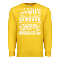 Lemon i am a lucky wife i have a crazy husband valentine gift Premium Sweatshirt - longCreatives
