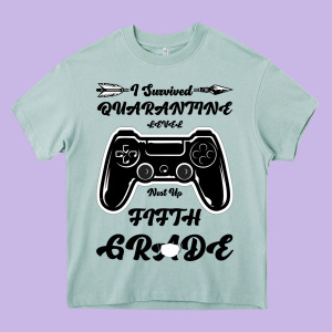I Survived Quarantine Level Next Fifth Grade Heavy Core Tee Designed By Bettercallsaul