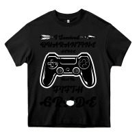 Black I Survived Quarantine Level Next Fifth Grade Heavy Core Tee - Bettercallsaul