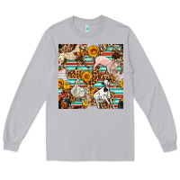 Moon Dust Western Leopard Farm Animals Seamless Pattern Long Sleeve Tee - FaDigitalArtStudio