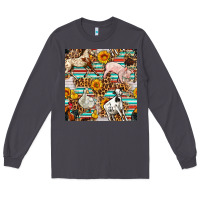 Smoke Western Leopard Farm Animals Seamless Pattern Long Sleeve Tee - FaDigitalArtStudio