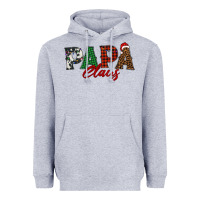 Heather Grey papa claus Heavyweight Hoodie - BarkalooDesign