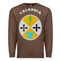 Chestnut Calabria Coat of arms  Flag souvenir Italy Premium Sweatshirt - longCreatives