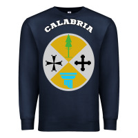 Navy Calabria Coat of arms  Flag souvenir Italy Premium Sweatshirt - longCreatives