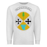 Oatmeal Heather Calabria Coat of arms  Flag souvenir Italy Premium Sweatshirt - longCreatives