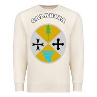 Sandshell Calabria Coat of arms  Flag souvenir Italy Premium Sweatshirt - longCreatives