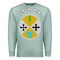 Seafoam Calabria Coat of arms  Flag souvenir Italy Premium Sweatshirt - longCreatives
