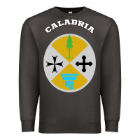 Smoke Calabria Coat of arms  Flag souvenir Italy Premium Sweatshirt - longCreatives