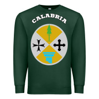 Sports Green Calabria Coat of arms  Flag souvenir Italy Premium Sweatshirt - longCreatives