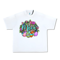 White Easter Mini Happy Easter Day Urban Heavy Tee - CowGirlArtShop
