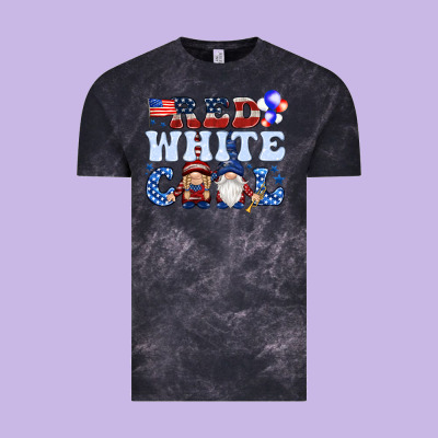 Red White Cool With Gnomies 4th Of July Vintage Tee Designed By Howdyjamesfarm